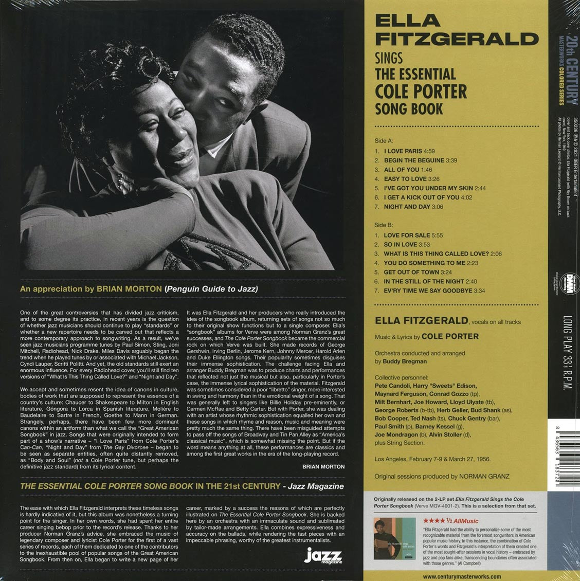 Ella Fitzgerald - Sings The Essential Cole Porter Song Book (ltd. ed.) (180g) (yellow vinyl) [New Vinyl Record LP]
