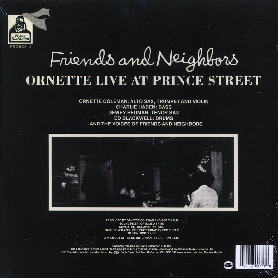 Ornette Coleman - Friends And Neighborsl Ornette Live At Prince Street (180g) [New Vinyl Record LP]
