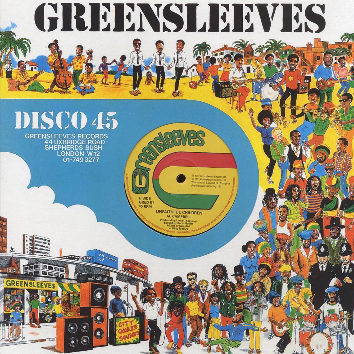 Wailing Souls - Who No Waan Come (Extended Mix)  /  Al Campbell - Unfaithful Children (Extended Mix) [New Vinyl Record 12" Single]