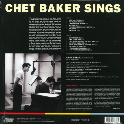 Chet Baker - Sings (+bonus track) (ltd. ed.) (180g) [New Vinyl Record LP]