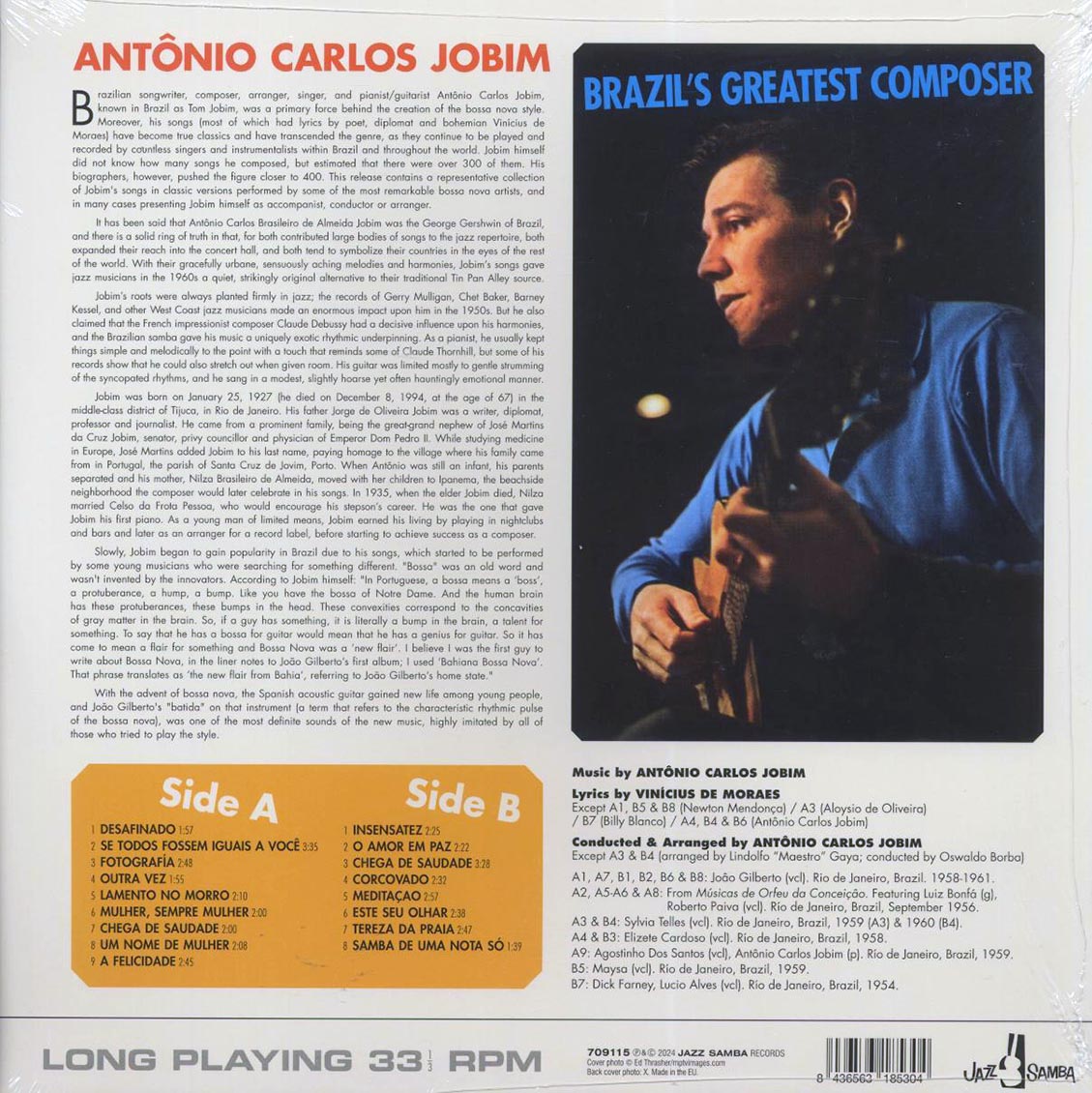 Antonio Carlos Jobim - Brazil’s Greatest Composer (+bonus tracks) (ltd. ed.) (180g) [New Vinyl Record LP]