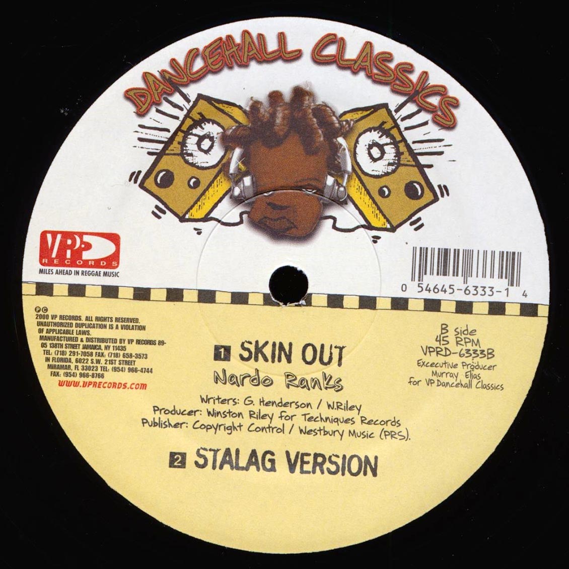 Tenor Saw - Ring The Alarm  /  Nardo Ranks - Skin Out; Stalag Version (rhythm: "Stalag") [New Vinyl Record 12" Single]