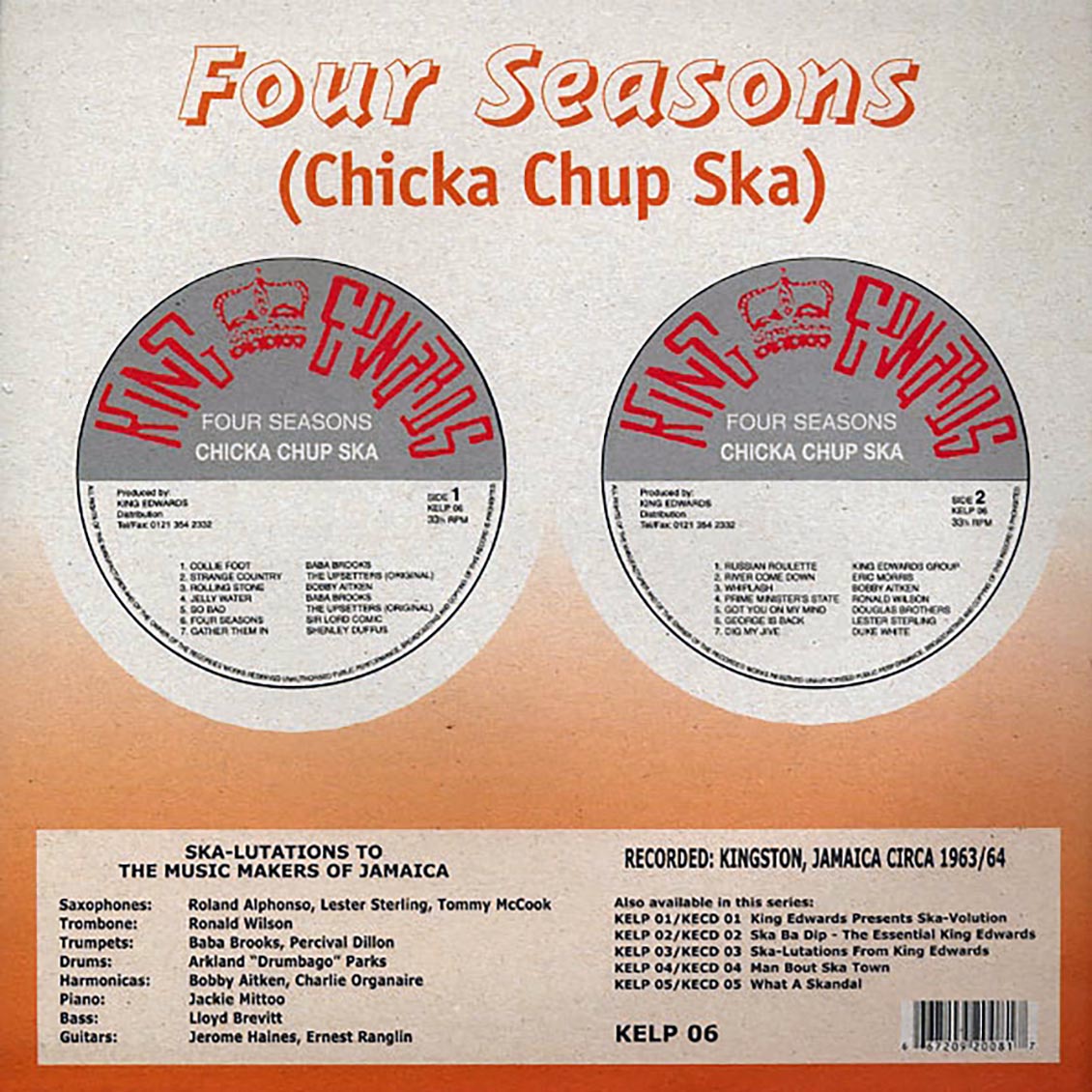 Baba Brooks, The Upsetters, Bobby Aitken, Etc. - Four Seasons: Chicka Chup Ska [New Vinyl Record LP]