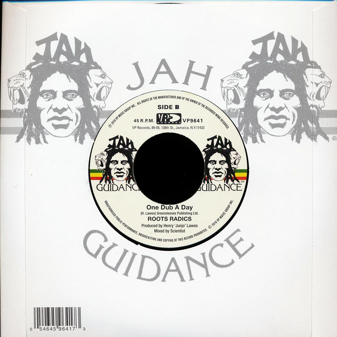 Billy Boyo - One Spliff A Day  /  Roots Radics - One Dub A Day [New Vinyl Record 7" Single]