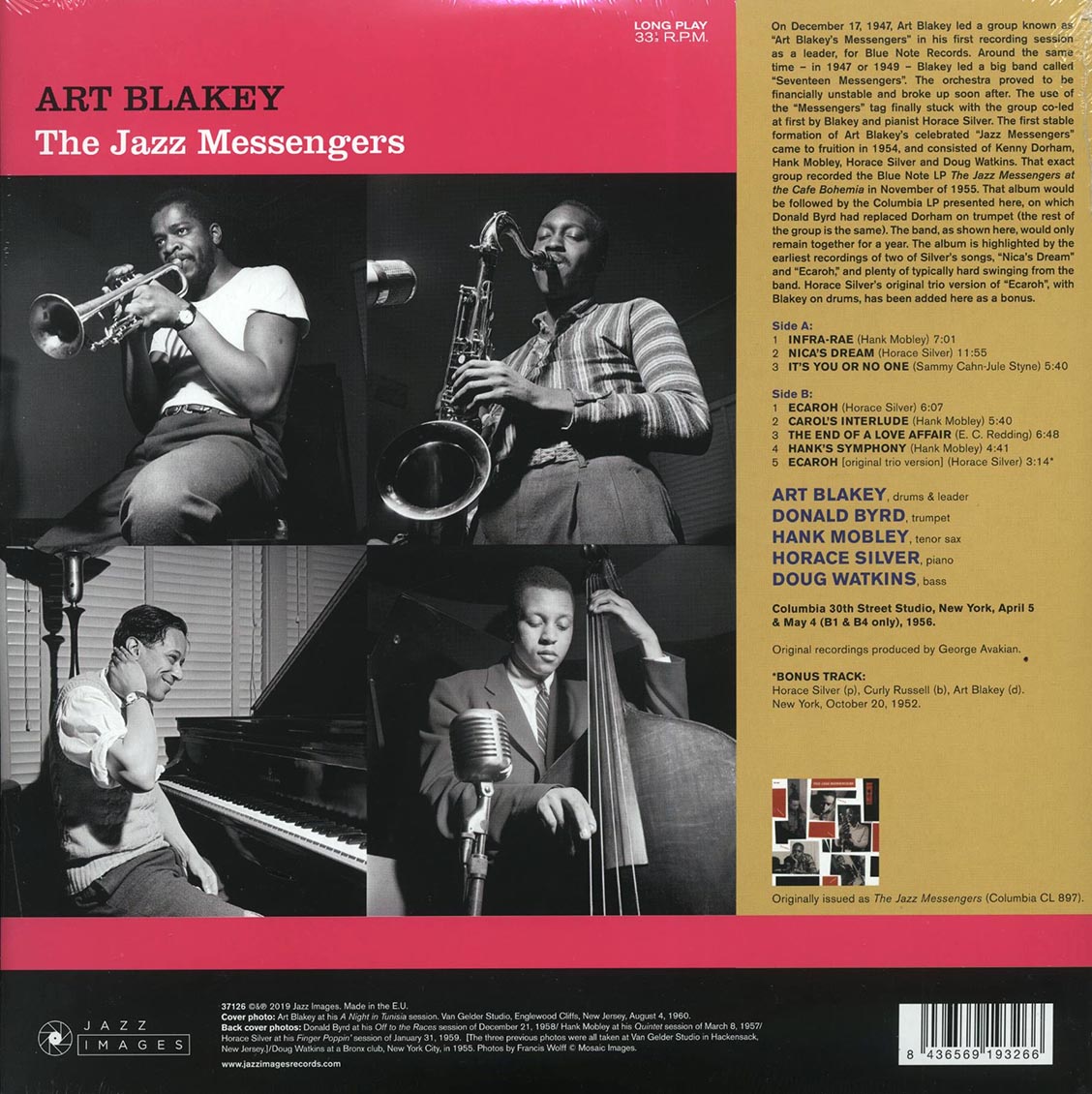 Art Blakey - The Jazz Messengers (+bonus track) (ltd. ed.) (180g) [New Vinyl Record LP]