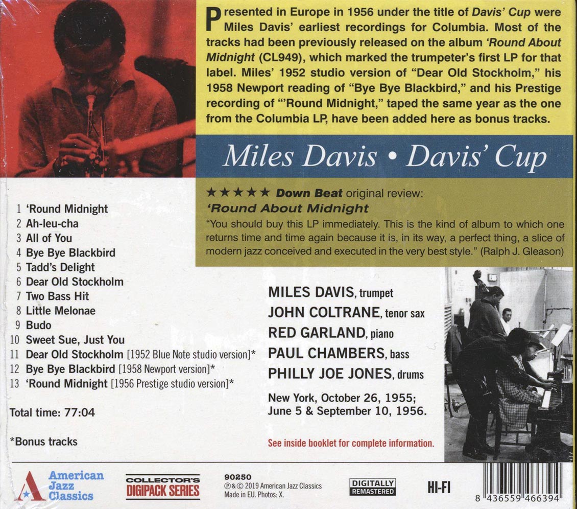 Miles Davis - Davis' Cup [New] [New CD]