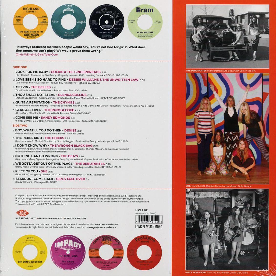 Goldie & The Gingerbreads, The Belles, The Bea's, The Rums & Coke, The Chicks, Etc. - Girls With Guitars Know Why! (180g) [New Vinyl Record LP]
