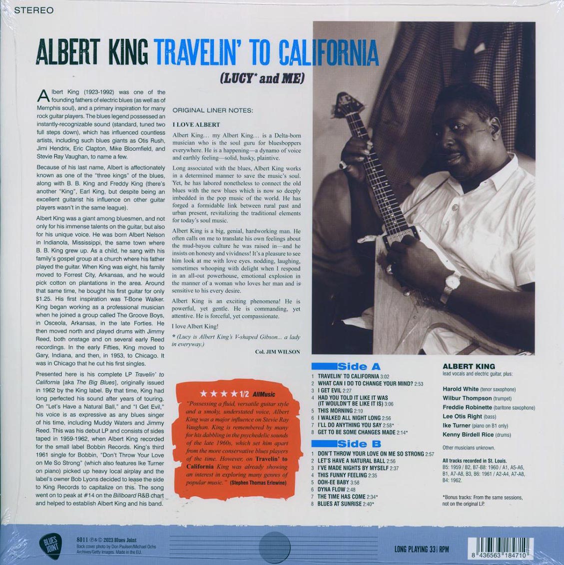 Albert King - Travelin' To California: Lucy & Me (+4 bonus tracks) (ltd. ed.) (180g) [New Vinyl Record LP]