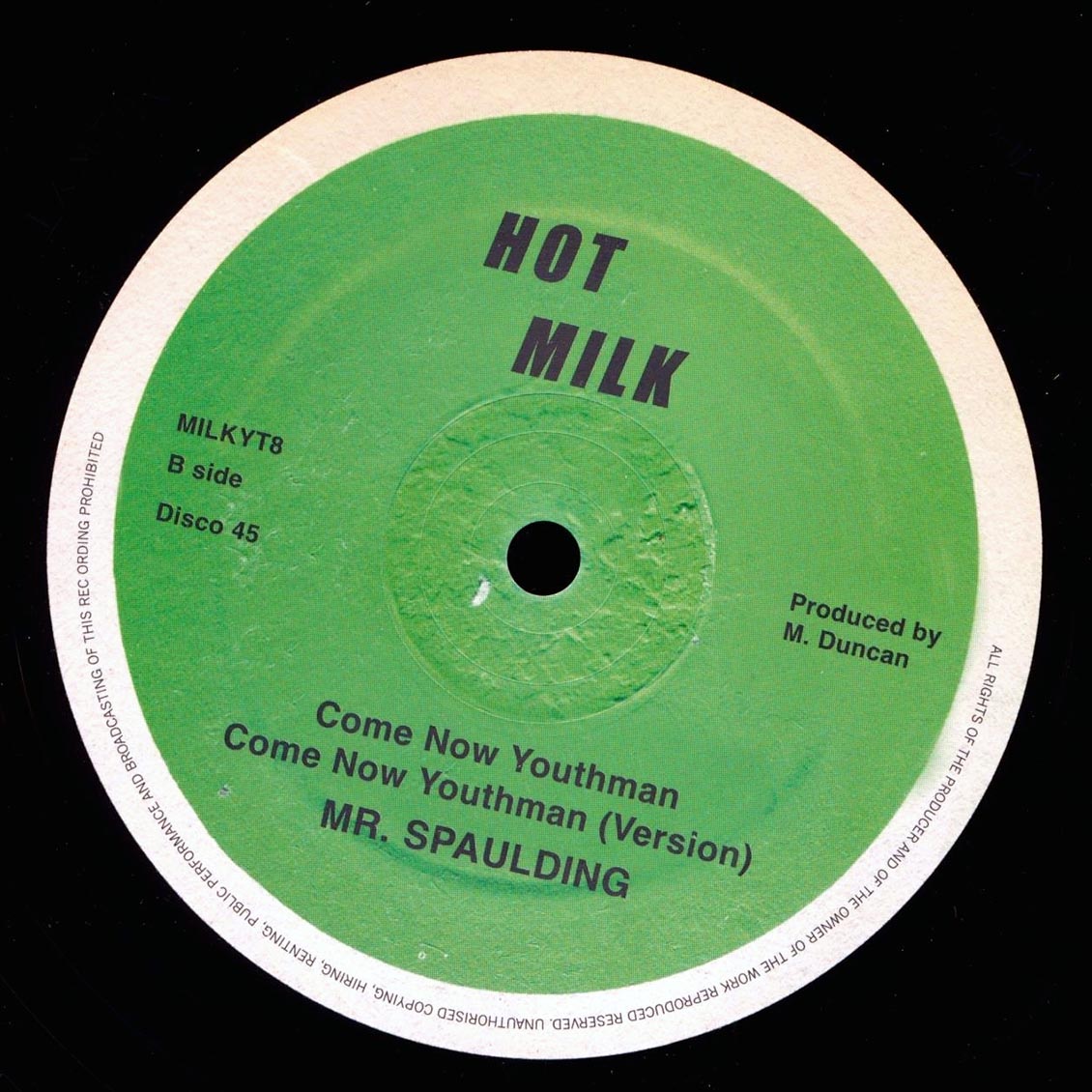 Mr. Spaulding - Skank In The Dance; Roots Radics - Version  /  Mr. Spaulding - Come Now Youthman; Roots Radics - Version (rhythm: "Trodding Through The Jungle") [New Vinyl Record 12" Single]