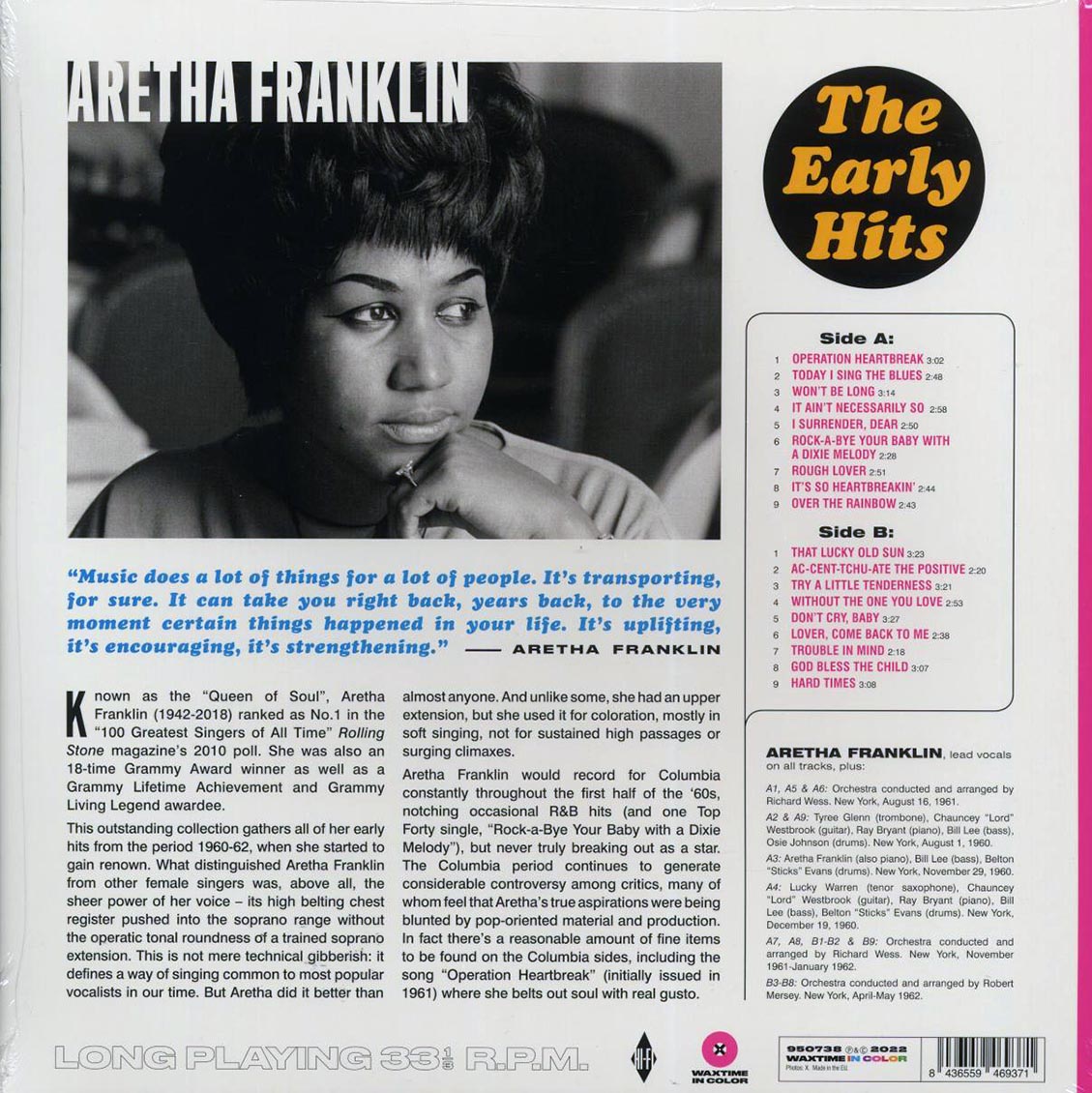 Aretha Franklin - The Early Hits (ltd. ed.) (180g) (pink vinyl) [New Vinyl Record LP]