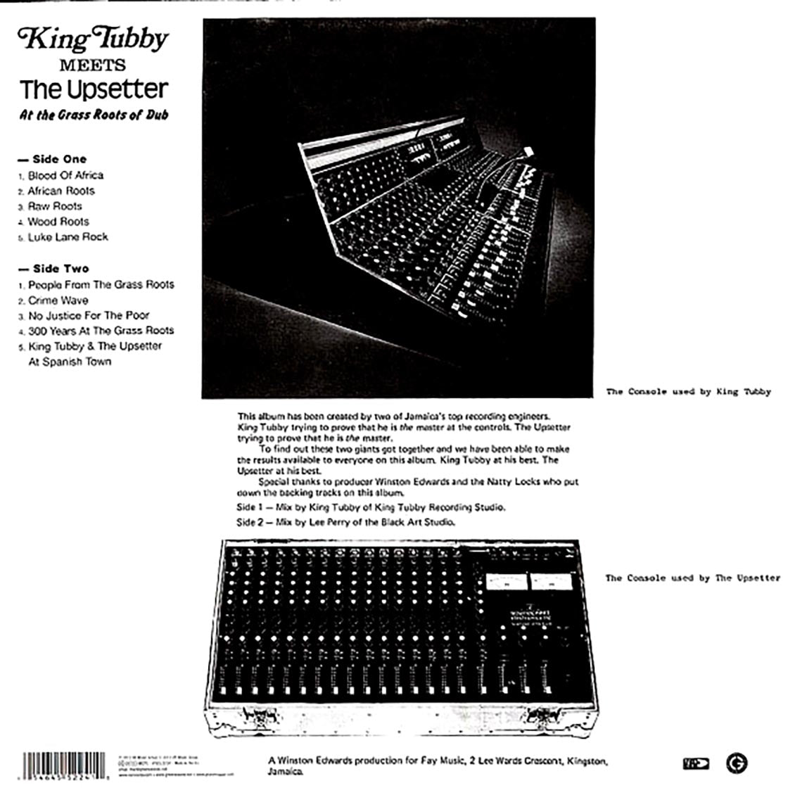 King Tubby, Lee Perry - King Tubby Meets The Upsetter At The Grass Roots Of Dub [New Vinyl Record LP]