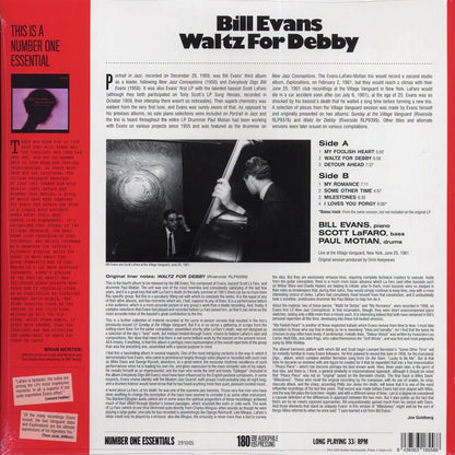 Bill Evans - Waltz For Debby (+bonus track) (ltd. ed.) (180g) [New Vinyl Record LP]