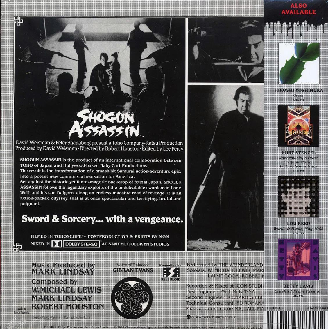 The Wonderland Philharmonic - Shogun Assassin (Original Motion Picture Soundtrack) (red/white vinyl) [New Vinyl Record LP]
