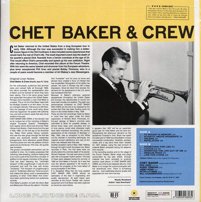 Chet Baker - Chet Baker & Crew (+bonus track) (ltd. ed.) (180g) (yellow vinyl) [New Vinyl Record LP]