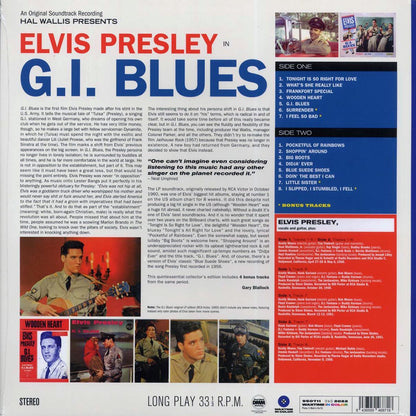 Elvis Presley - GI Blues (+4 bonus tracks) (ltd. ed.) (180g) (blue vinyl) [New Vinyl Record LP]