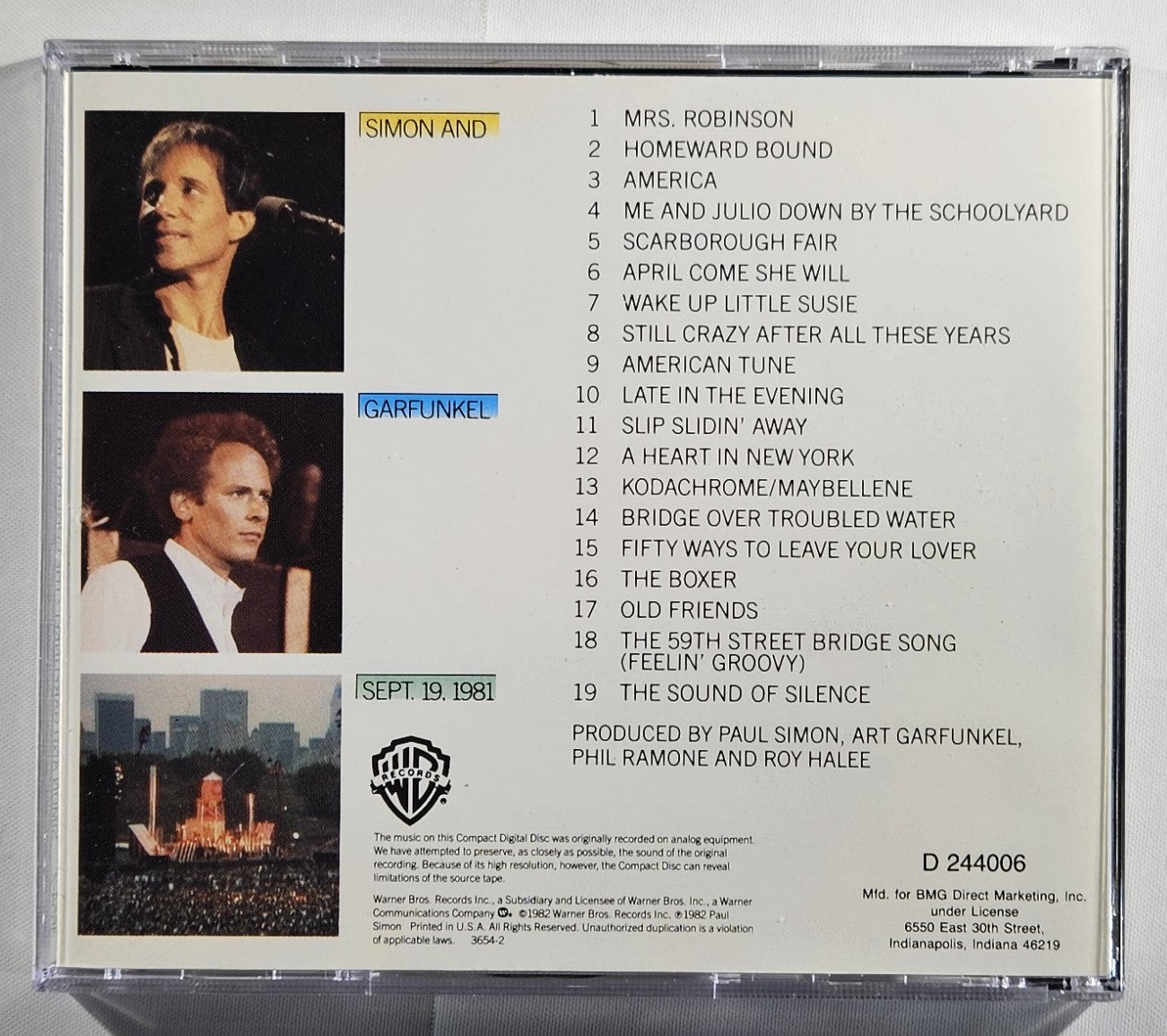 Simon & Garfunkel - The Concert in Central Park [1990 Reissue Club] [Used CD]