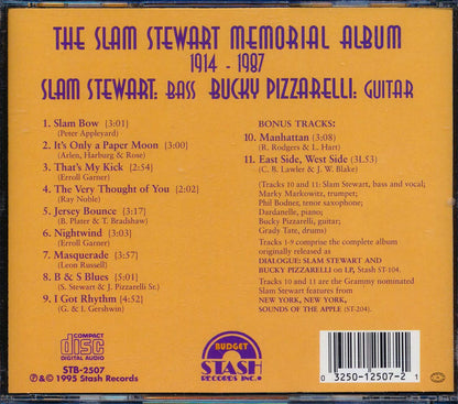 Slam Stewart - The Slam Stewart Memorial Album 1914-1987 [1995 New CD]