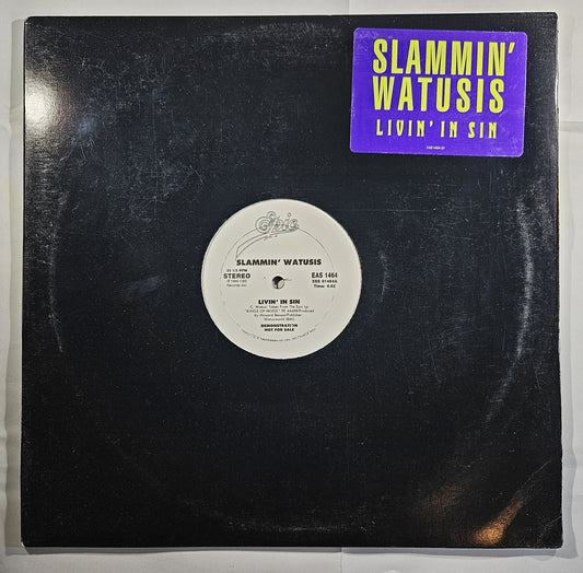 Slammin' Watusis - Livin' in Sin [1989 Promo] [Used Vinyl Record 12" Single]