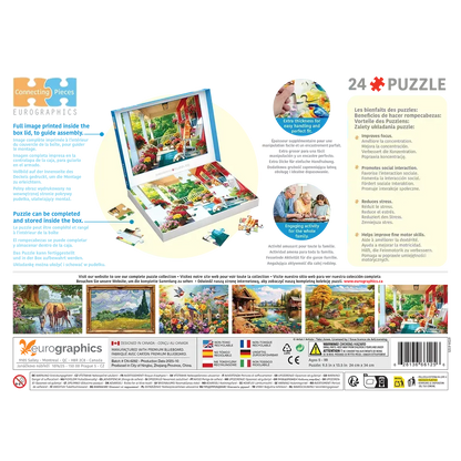 Sleeping on the Porch 24 Connecting Pieces Jigsaw Puzzle Eurographics