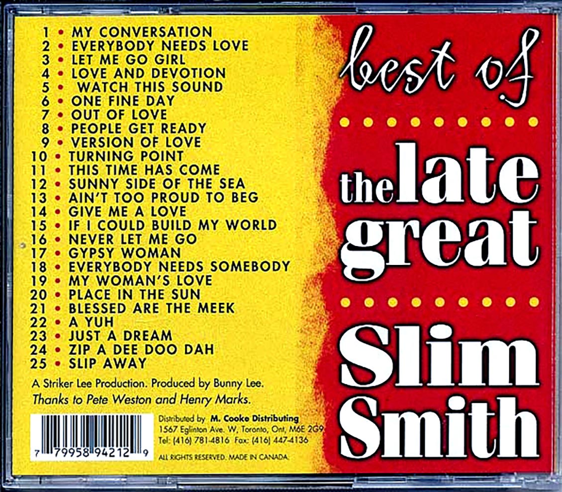 Slim Smith - Best of the Late Great Slim Smith [Compilation] [New CD]