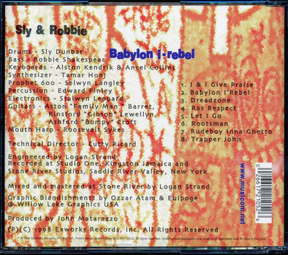Sly & Robbie - Babylon I-Rebel [1998 New CD]