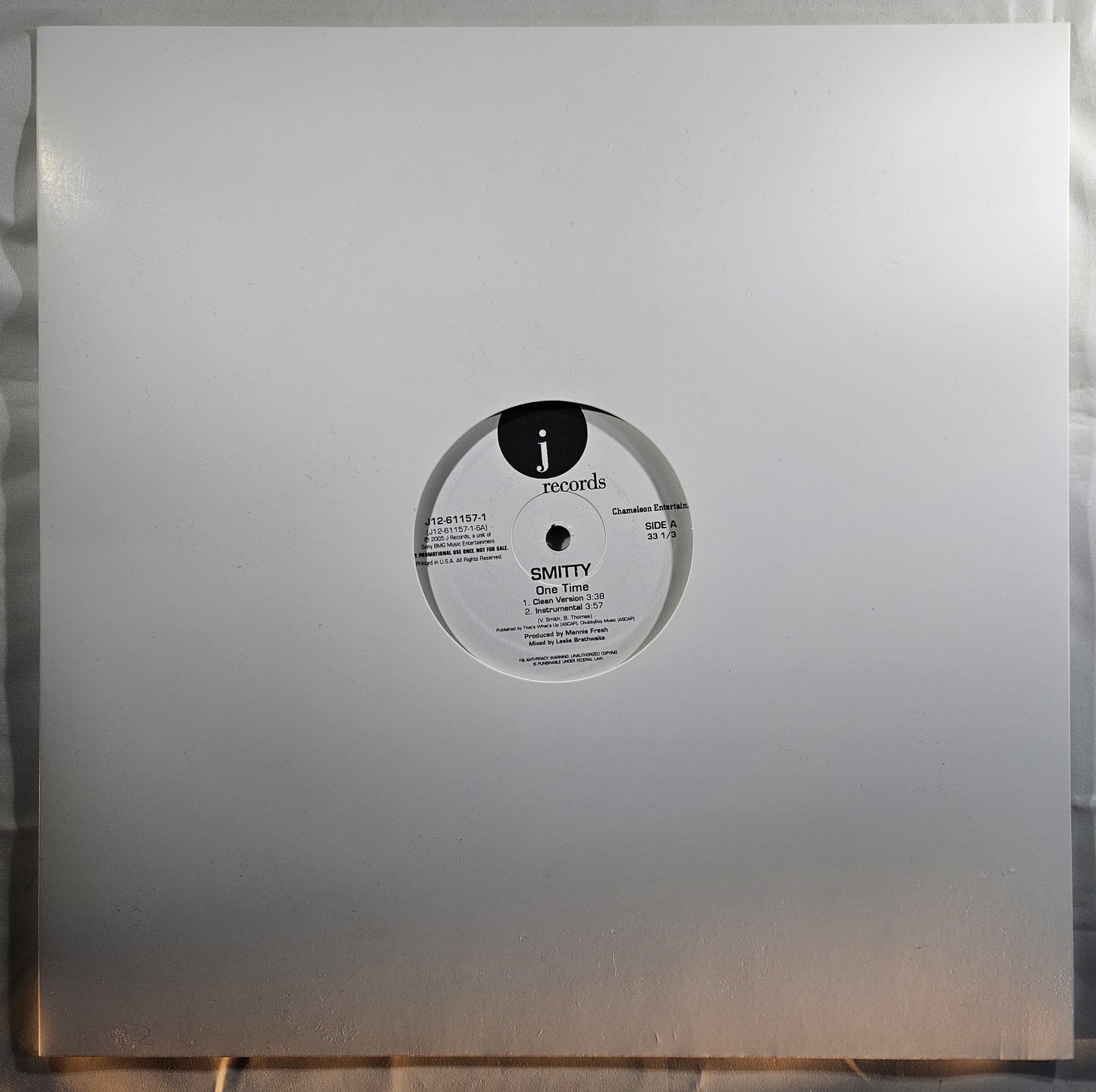 Smitty - One Time [2005 Promo] [Used Vinyl Record 12" Single] [B]