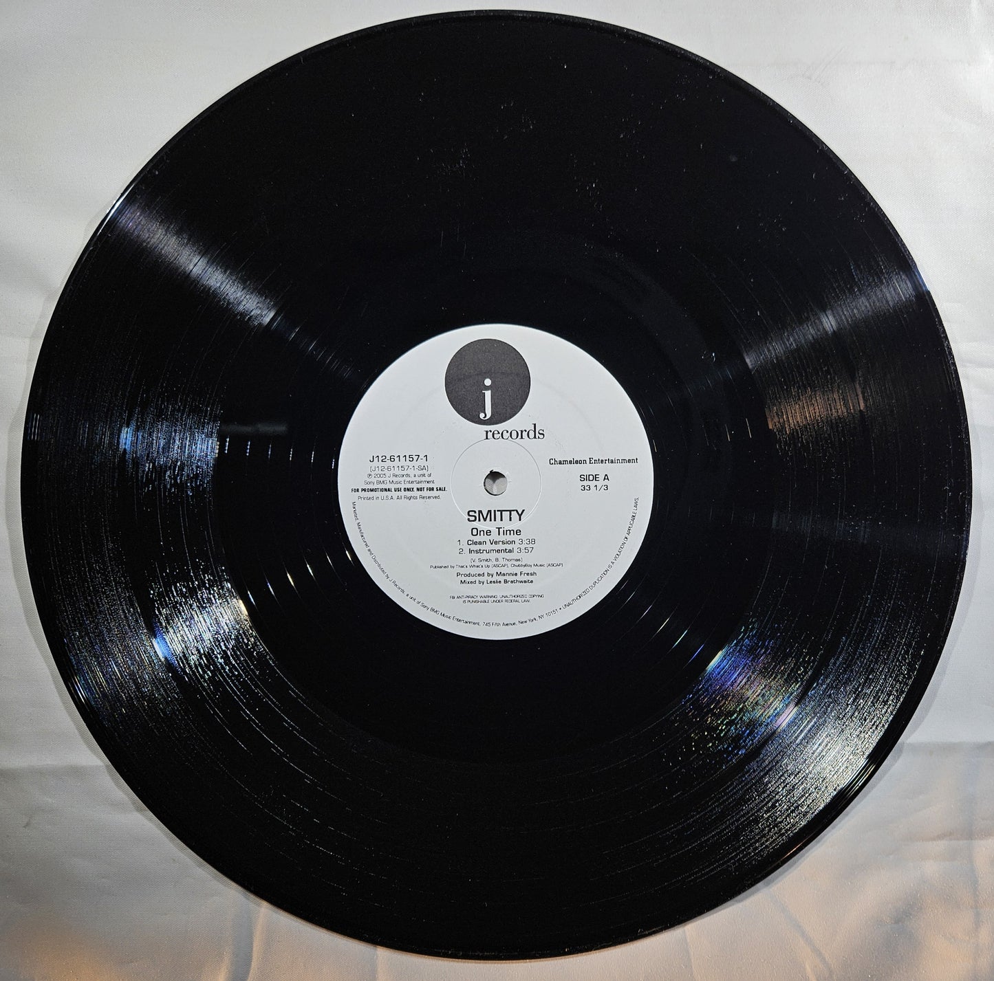 Smitty - One Time [2005 Promo] [Used Vinyl Record 12" Single] [B]