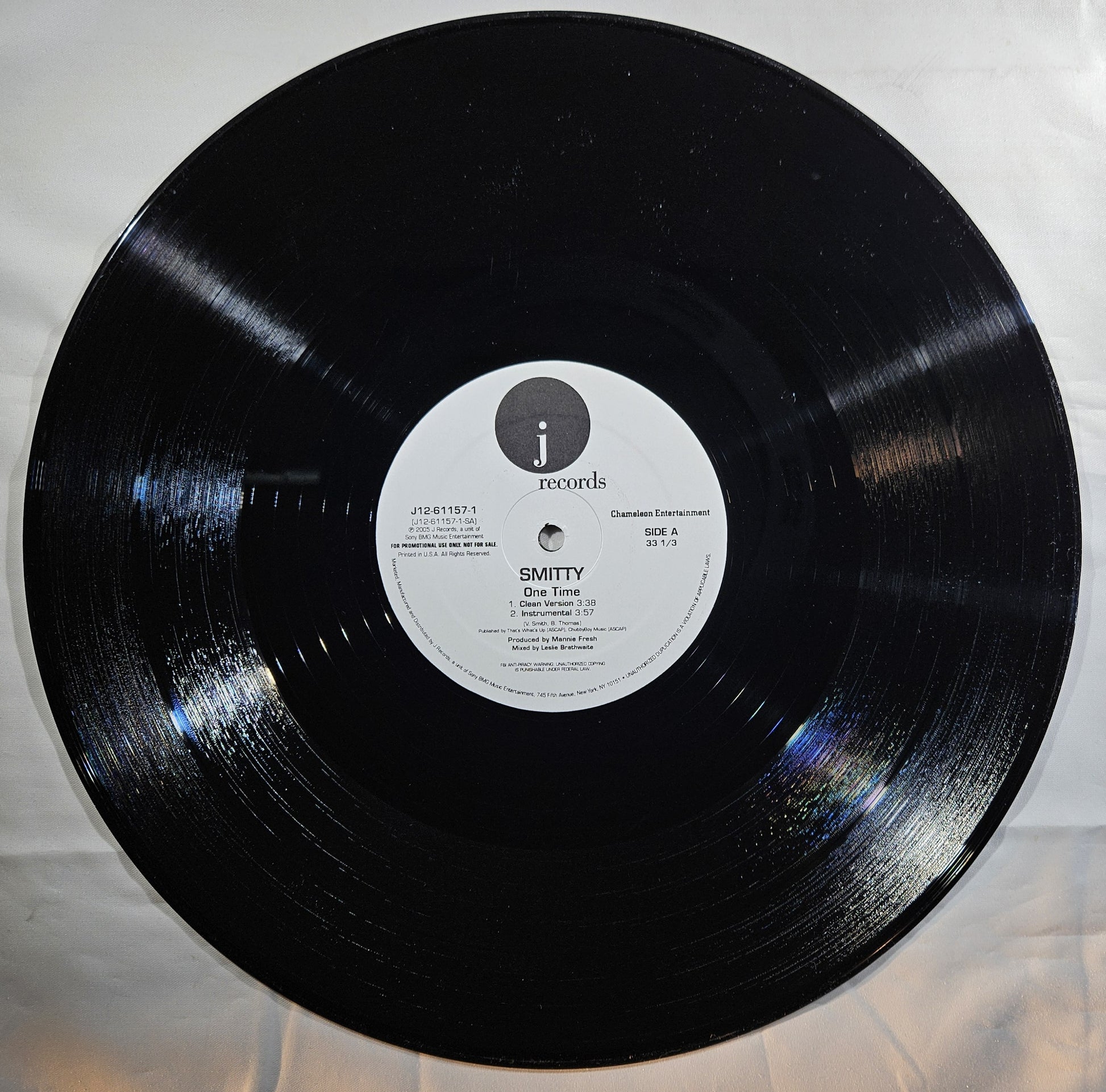 Smitty - One Time [2005 Promo] [Used Vinyl Record 12" Single] [B]