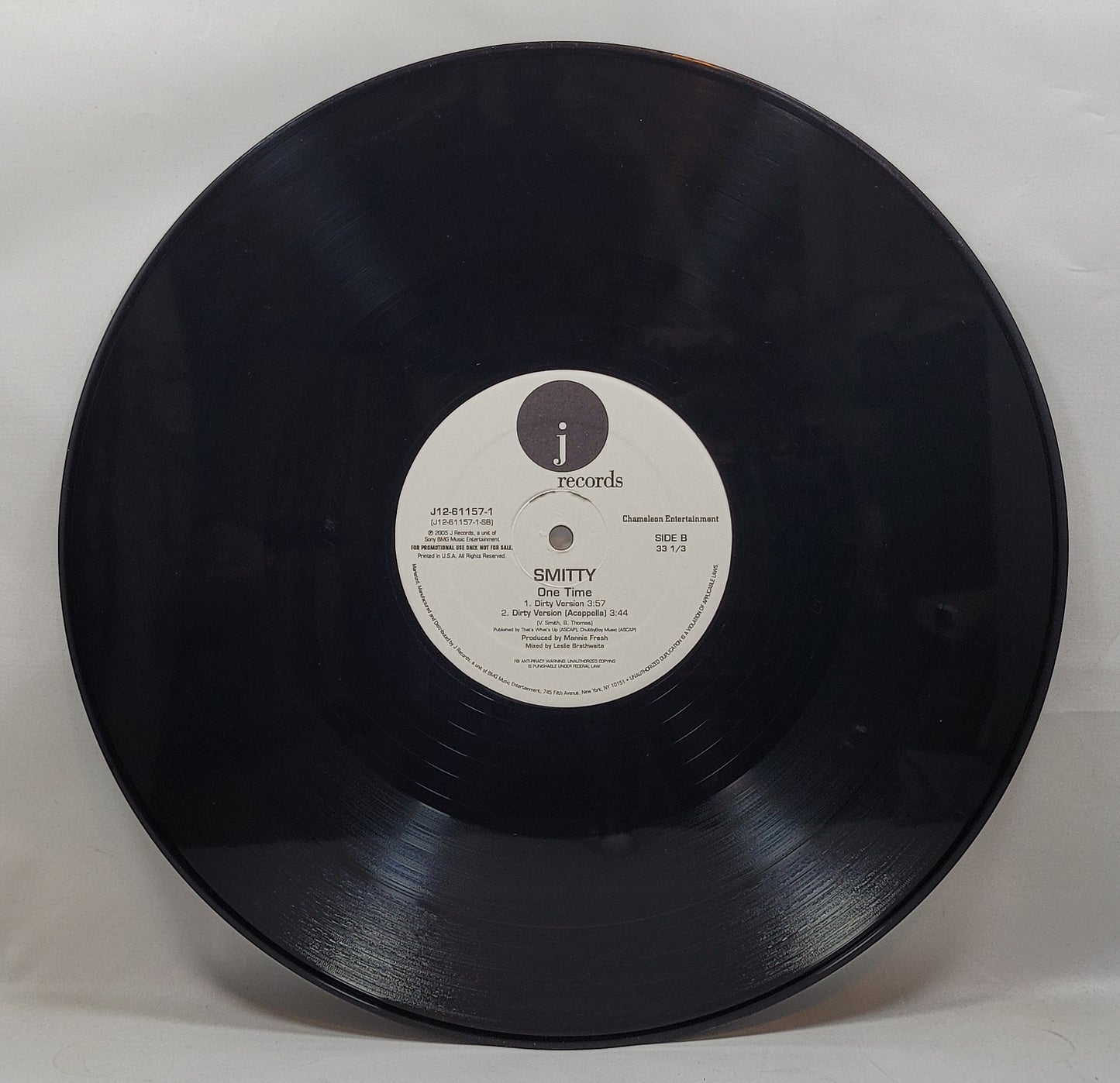 Smitty - One Time [2005 Promo] [Used Vinyl Record 12" Single] [B]