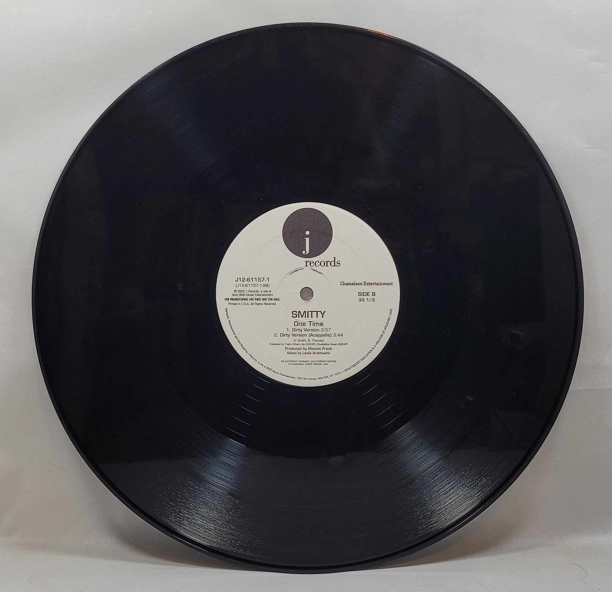 Smitty - One Time [2005 Promo] [Used Vinyl Record 12" Single] [B]