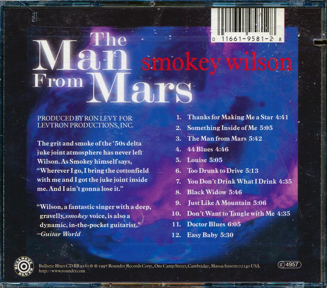 Smokey Wilson - The Man From Mars [1997 New CD]