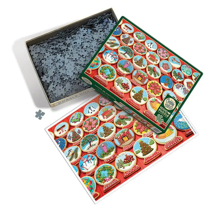 Snow Globe Cookies 1000 Piece Jigsaw Puzzle Cobble Hill