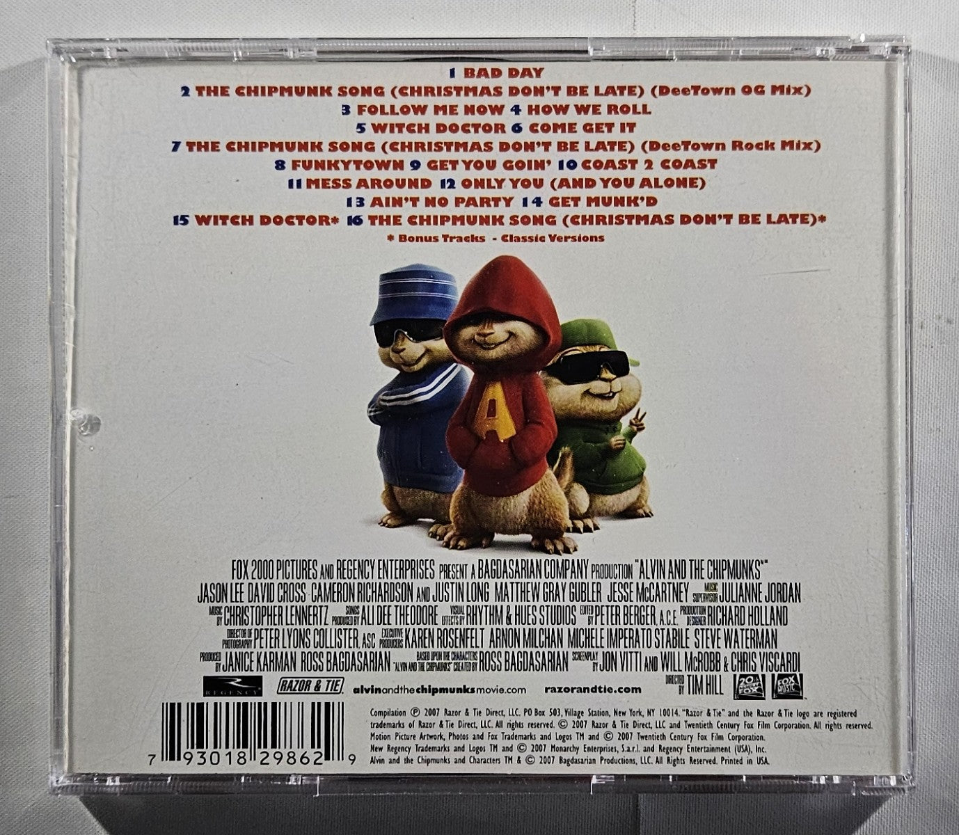 Alvin and the Chipmunks: Original Motion Picture Soundtrack [2007 Used CD]