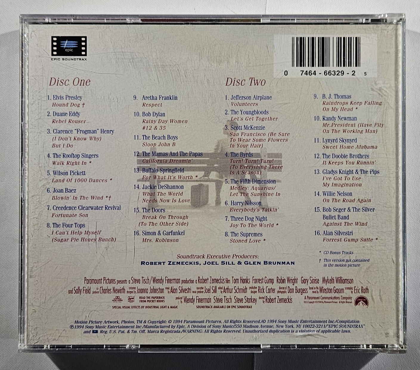 Soundtrack - Forrest Gump (The Soundtrack) [1994 Used Double CD] [B]