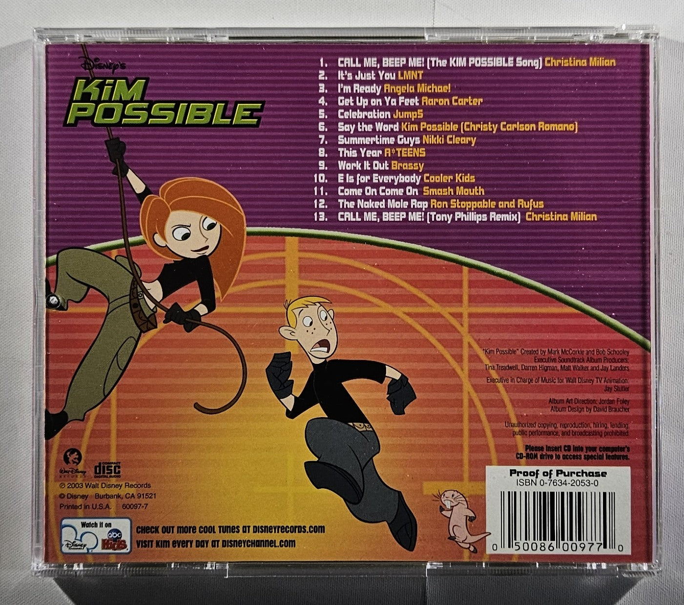Soundtrack - Kim Possible: Songs From and Inspired by TV Series [2003 Used CD]