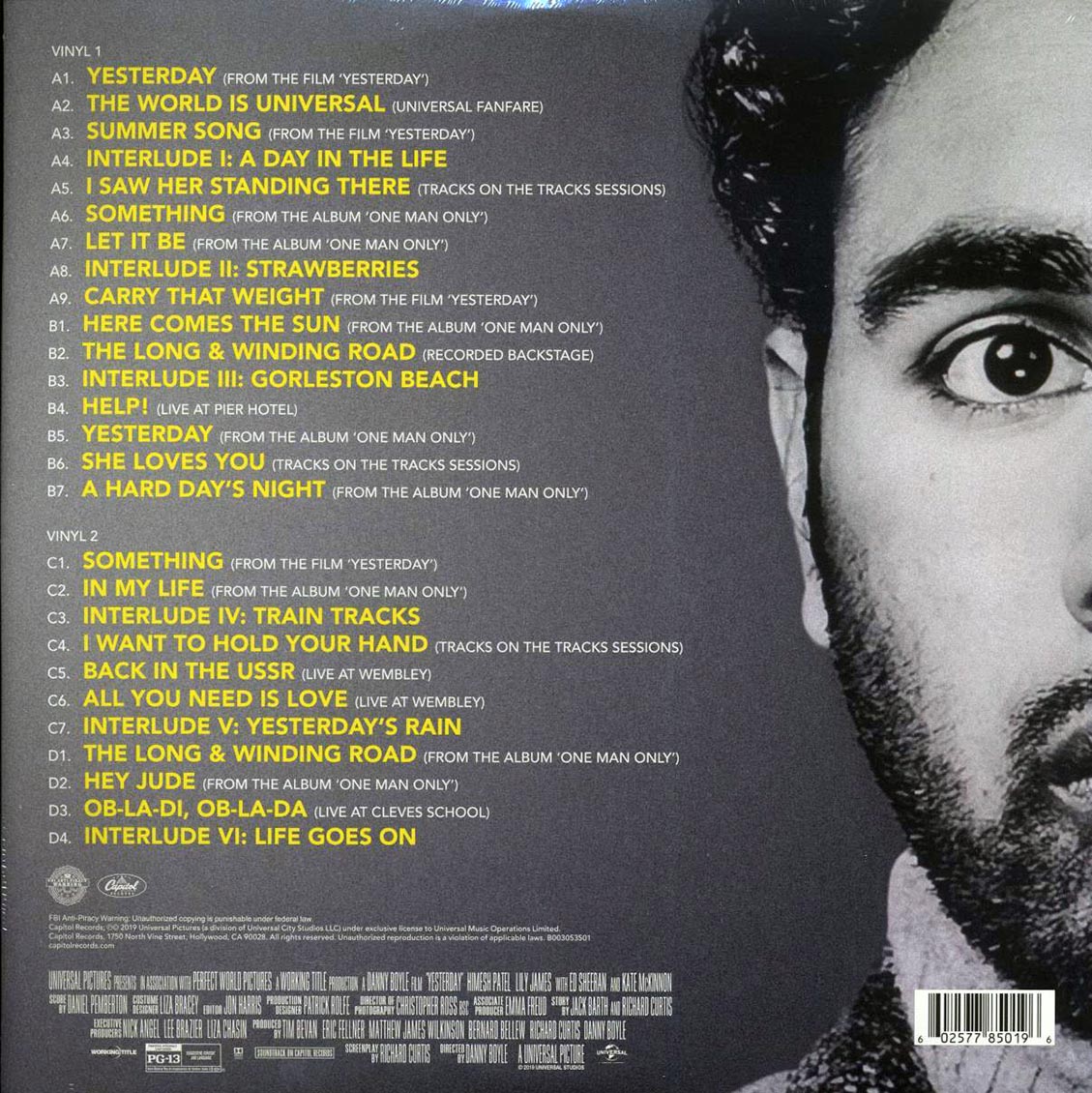 Soundtrack - Yesterday (Original Motion Picture Soundtrack) [2019 New Double Vinyl Record LP]