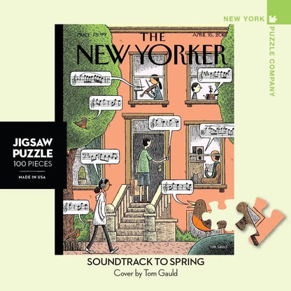 Soundtrack to Spring The New Yorker 100 Piece Mini Jigsaw Puzzle NYPC