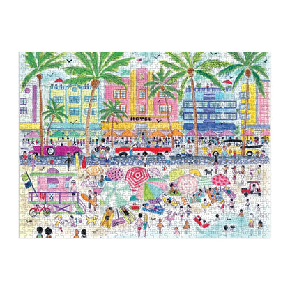 South Beach Miami 1000 Piece Jigsaw Puzzle Galison