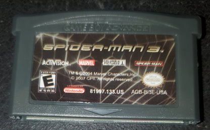 Spider-Man 3 GBA Video Game Cartridge Game Boy Advance Nintendo 2007