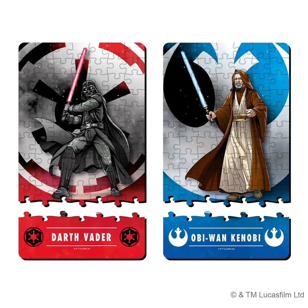Star Wars Kenobi vs. Vader Set of 2 70 Piece Jigsaw Duel Puzzles Ridley