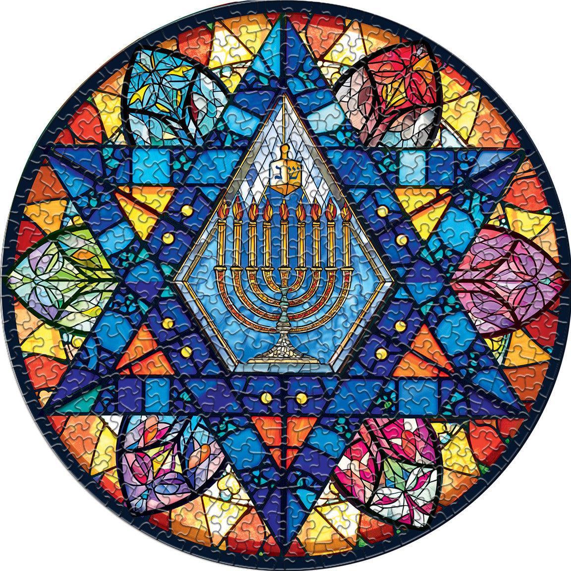 Star of David 500 Piece Round Jigsaw Puzzle Springbok