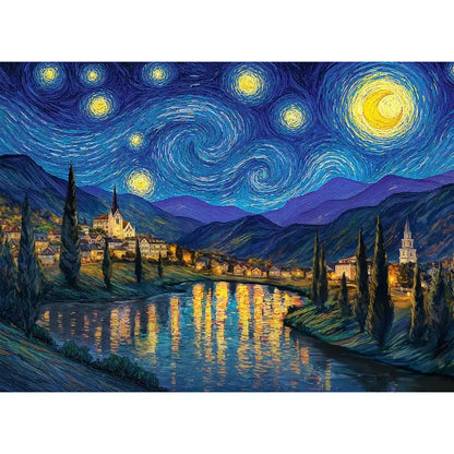 Starry Valley 1000 Piece Jigsaw Puzzle Final Piece
