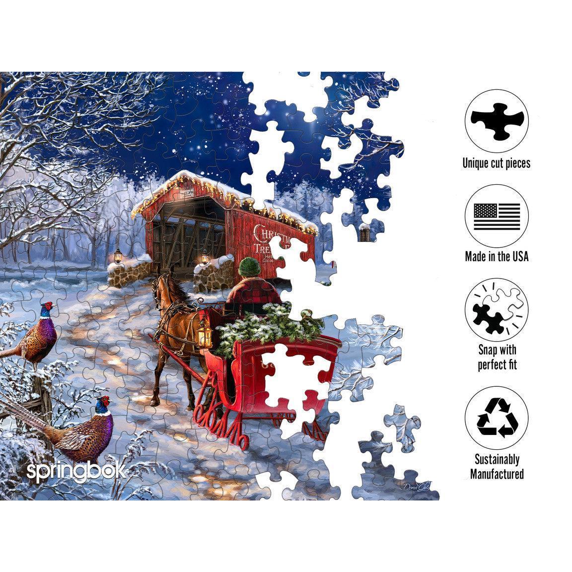 Starry Winter Night 1000 Piece Jigsaw Puzzle Springbok