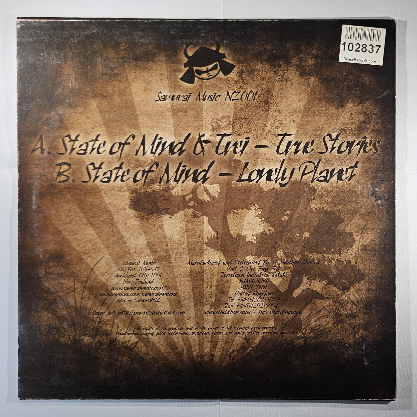 State of Mind & Trei - True Stories [2007 Used Vinyl Record 10" Single]