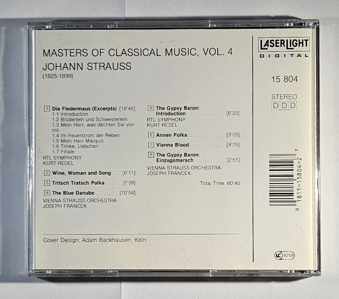 Joseph Francek - Masters of Classical Music, Vol. 4: Strauss [2001 Used CD]