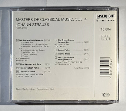 Joseph Francek - Masters of Classical Music, Vol. 4: Strauss [2001 Used CD]