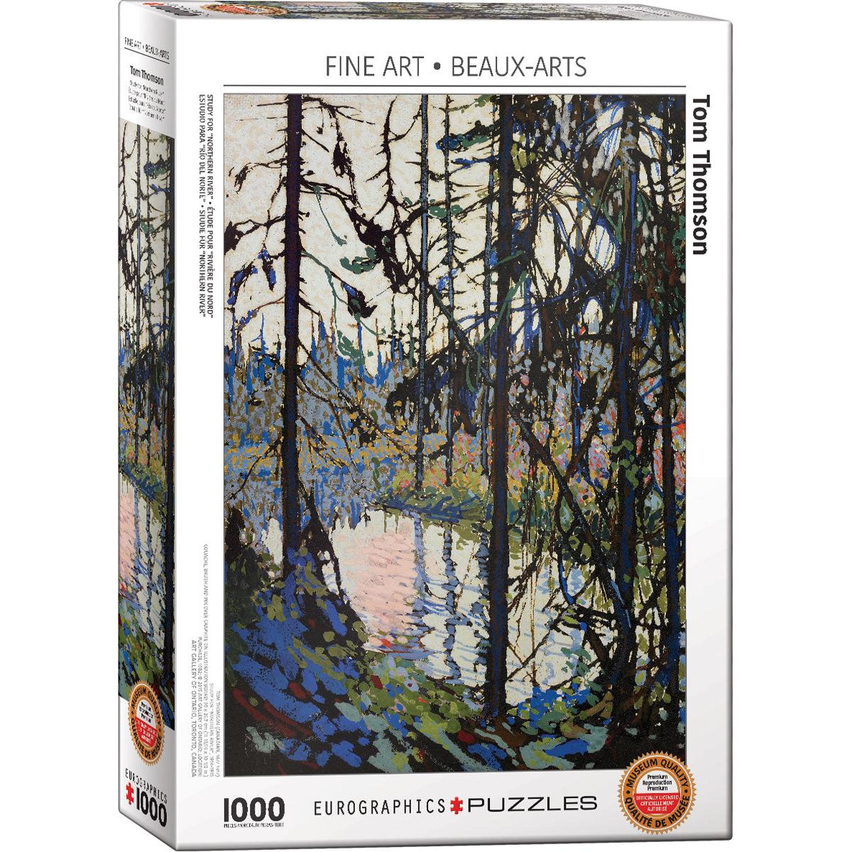 Study for Northern River by Tom Thomson 1000 Piece Jigsaw Puzzle Eurographics
