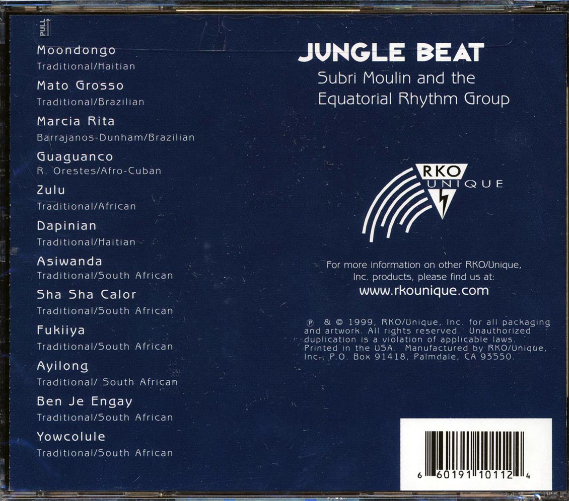 Subri Moulin and His Equatorial Rhythm Group - Jungle Beat [1999 Reissue New CD]