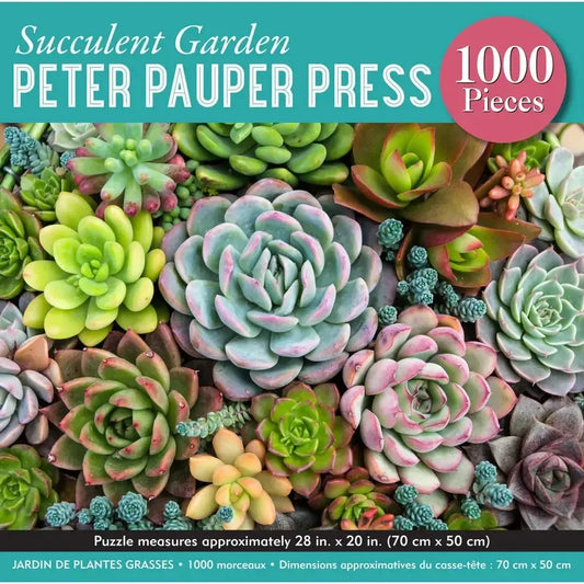 Succulent Garden 1000 Piece Jigsaw Puzzle Peter Pauper