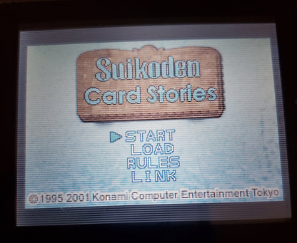 Suikoden Card Stories GBA Video Game Boy Advance Nintendo 2001